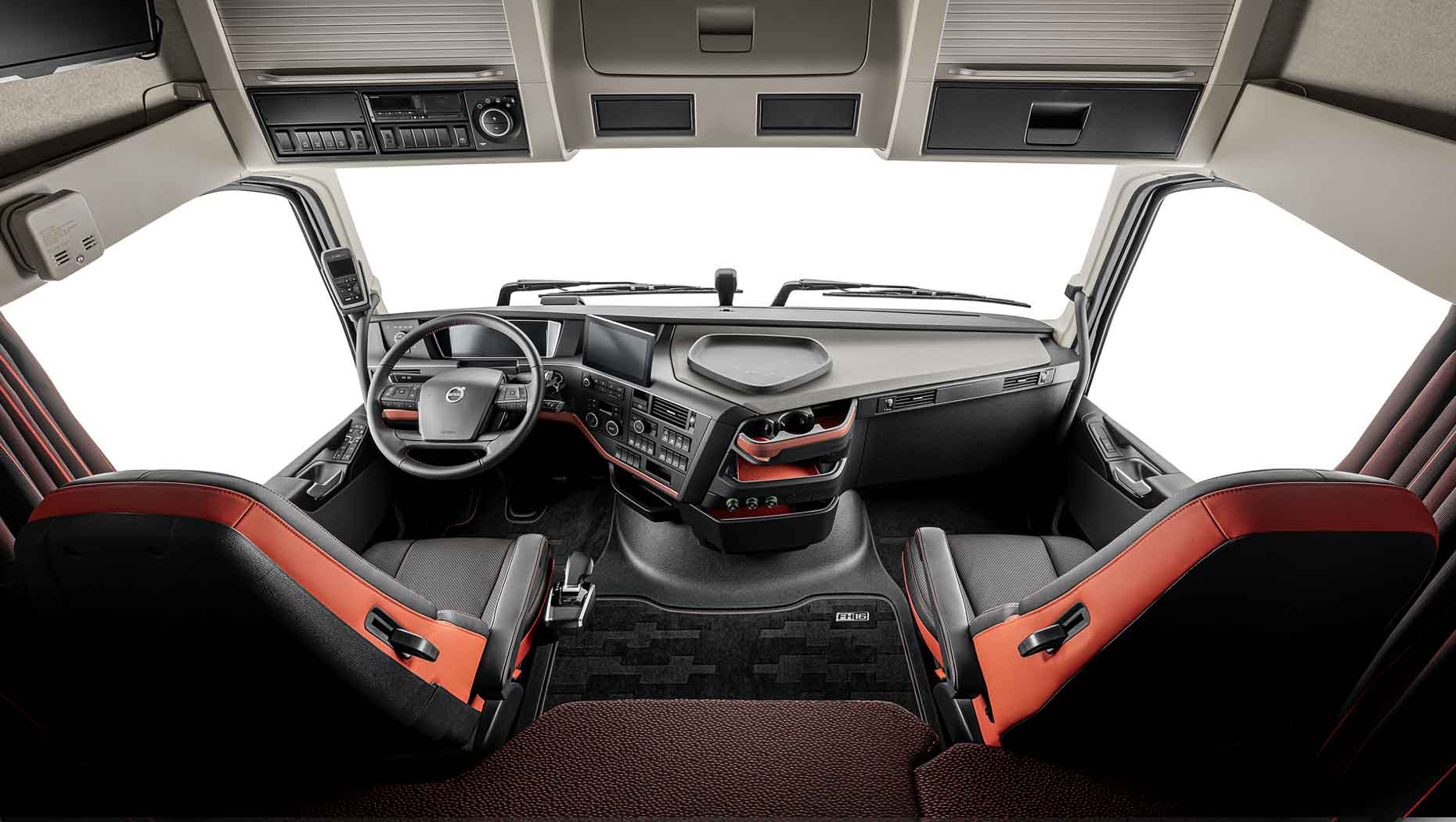 Nouvel intérieur de la cabine du Volvo FH conçu pour le conducteur
