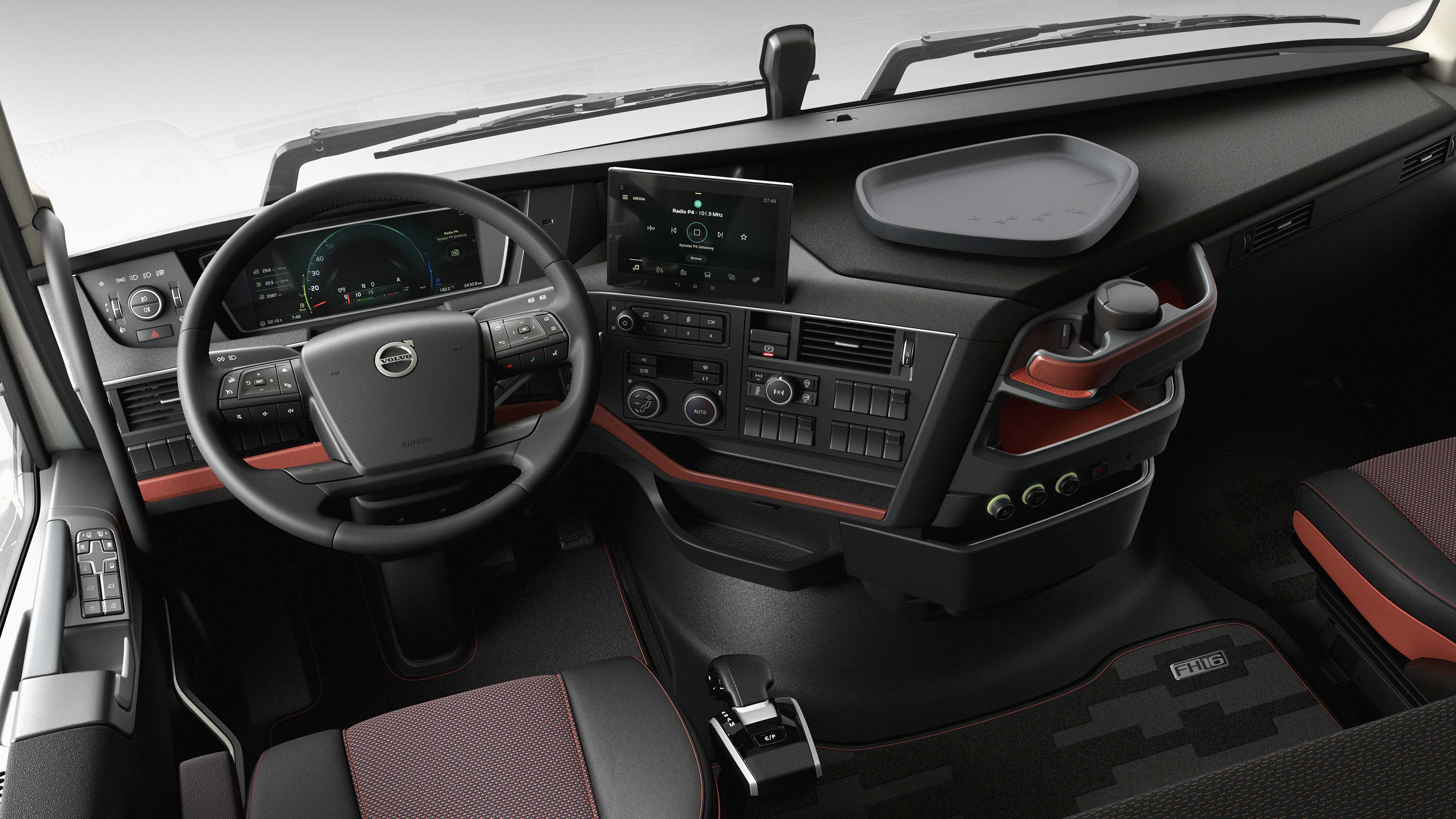 L'interface conducteur du Volvo FH16 permet au conducteur de garder le contrôle en toute facilité.