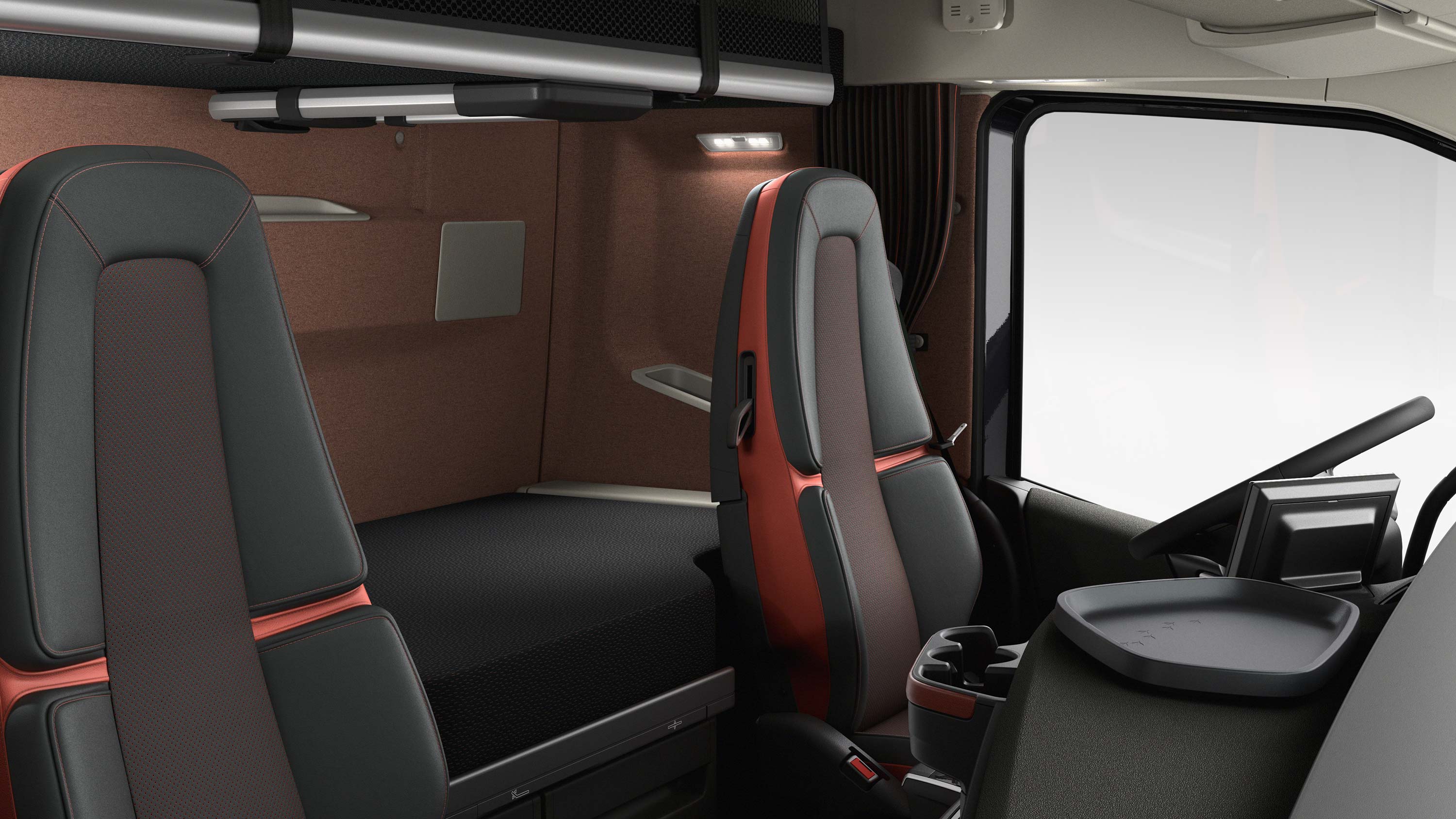 Le Volvo FH16 offre des installations de repos confortables.